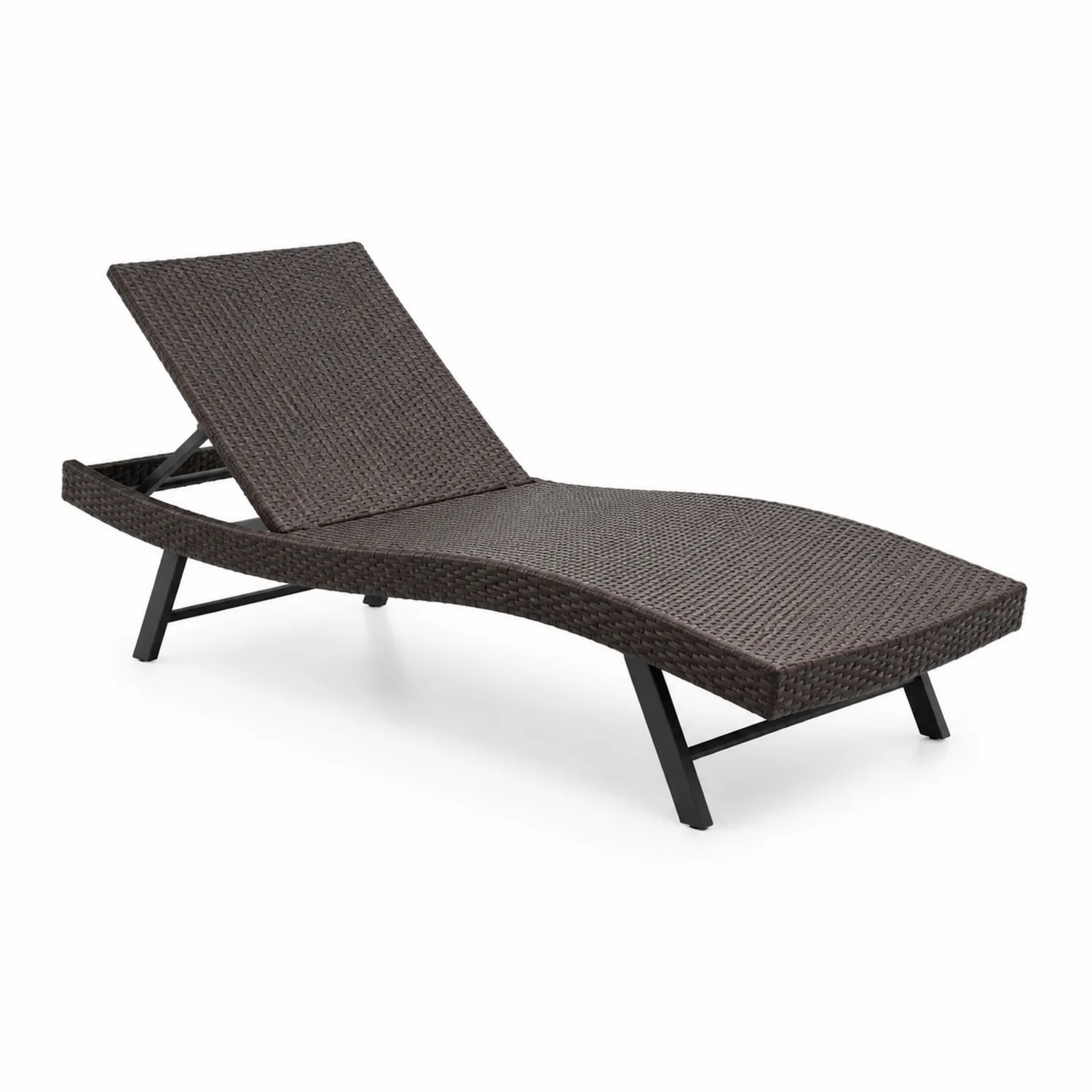 Sdraio in Rattan Sintetico Marrone