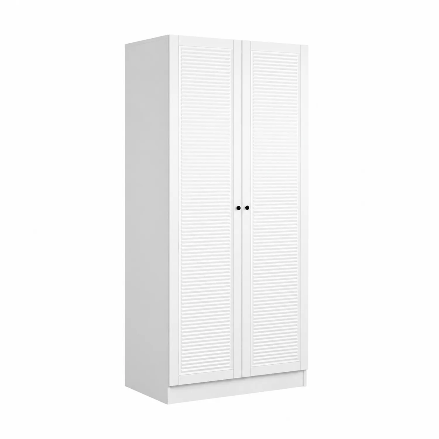 Armadio Guardaroba Doppie Ante MDF Bianco