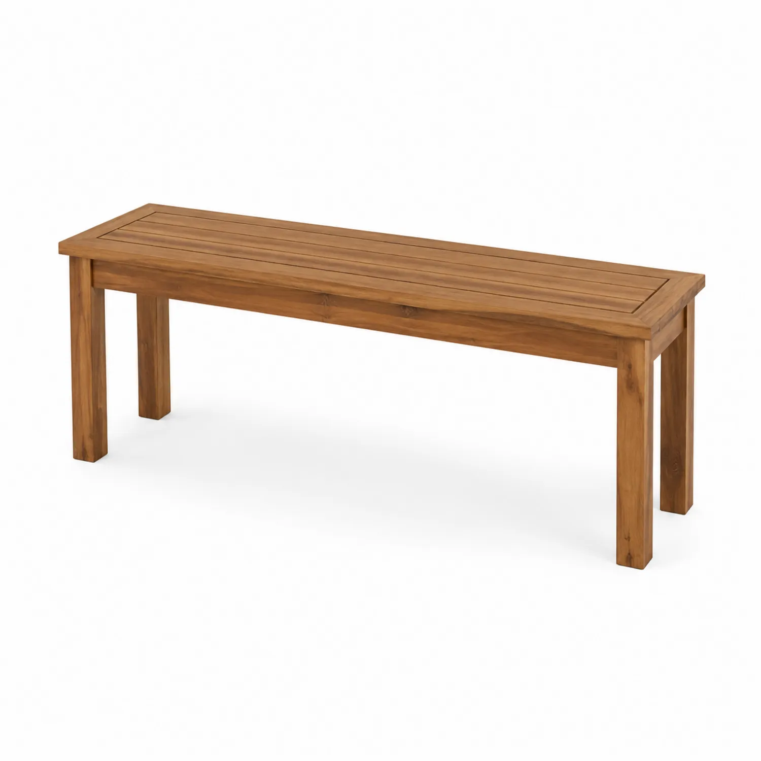Panca rettangolare in legno di acacia