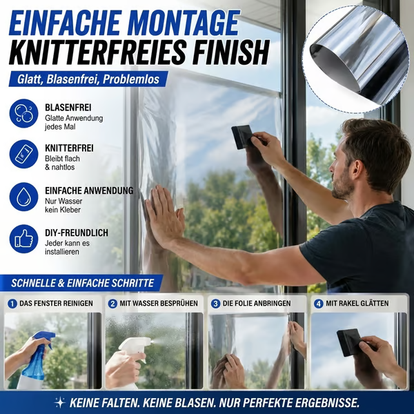 ✨ Sichtschutz- und Hitzeschutzfolie für Fenster