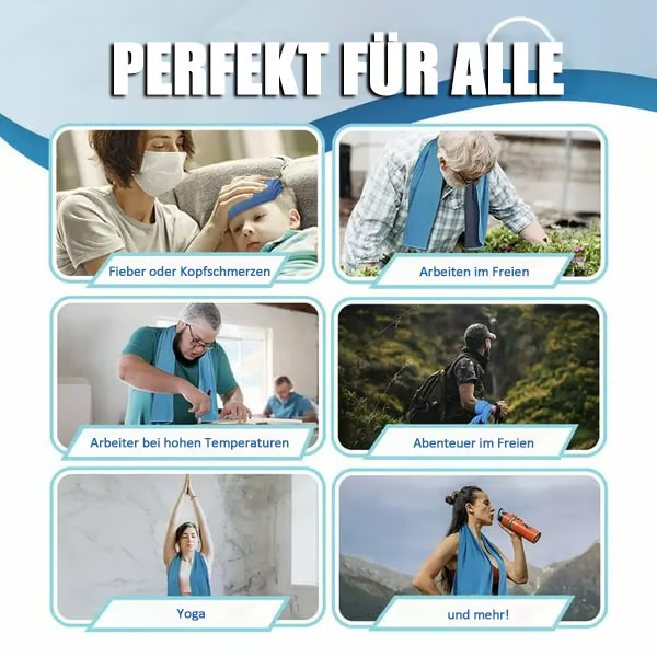 🎉1 KAUFEN, 1 GRATIS🌞Kühlendes Handtuch – Sofortkühlung überall und jederzeit! Wiederverwendbar, weich und hochsaugfähig