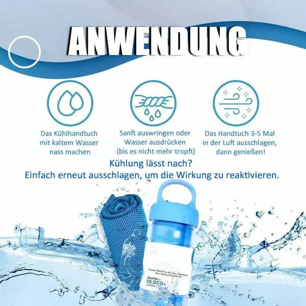 🎉1 KAUFEN, 1 GRATIS🌞Kühlendes Handtuch – Sofortkühlung überall und jederzeit! Wiederverwendbar, weich und hochsaugfähig