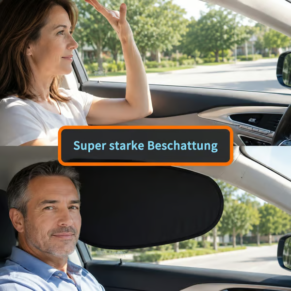 🚗Elektrostatische Sonnenschutzfolie für Autoseitenfenster – Sichtschutz, Hitzeschutz und Sonnenblende