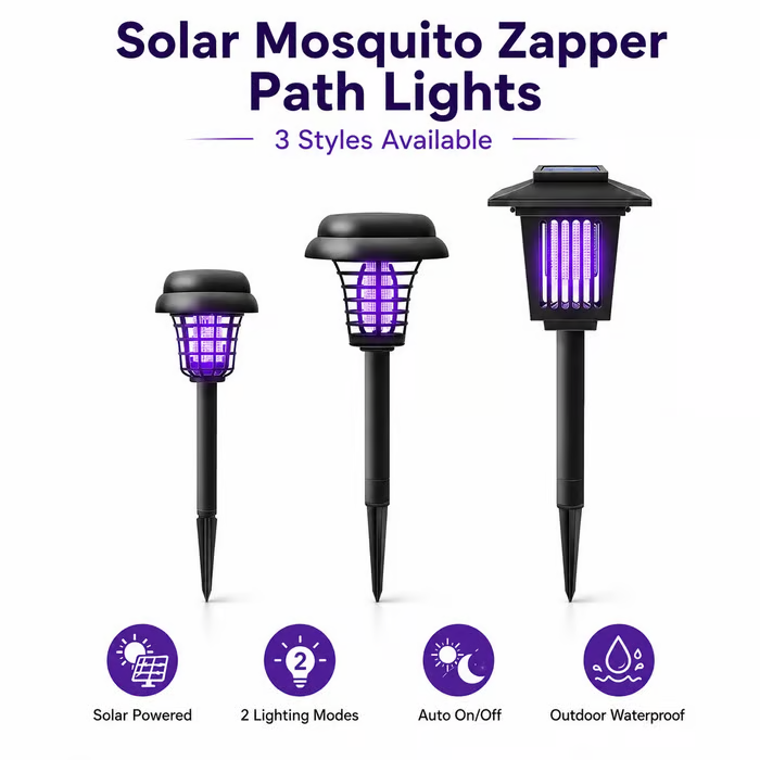 ☀️ Solar-Mückenvernichter | 2-in-1 Insektenfalle & Gartenleuchte 🦟