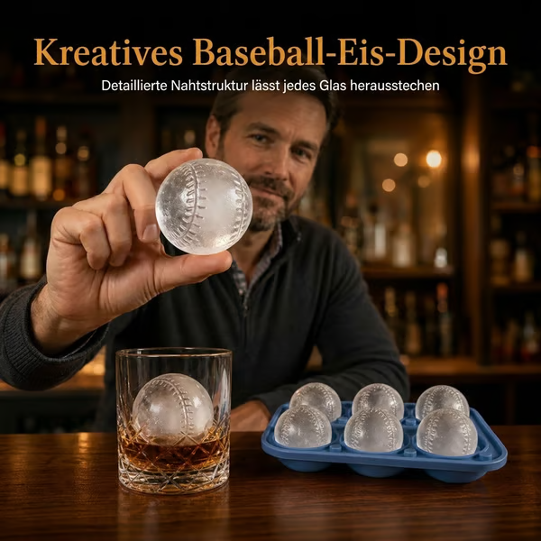 🔥Baseball-Eiswürfelform