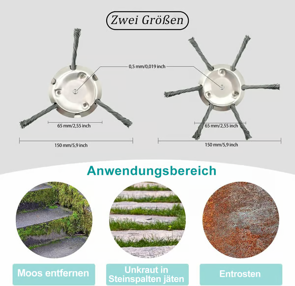 🔧Universeller Ersatz-Trimmerkopf aus Stahldraht