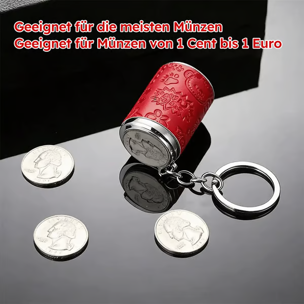 Mini-Schlüsselanhänger zur Aufbewahrung von Münzen