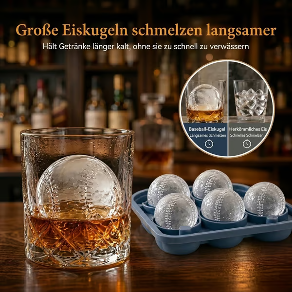 🔥Baseball-Eiswürfelform