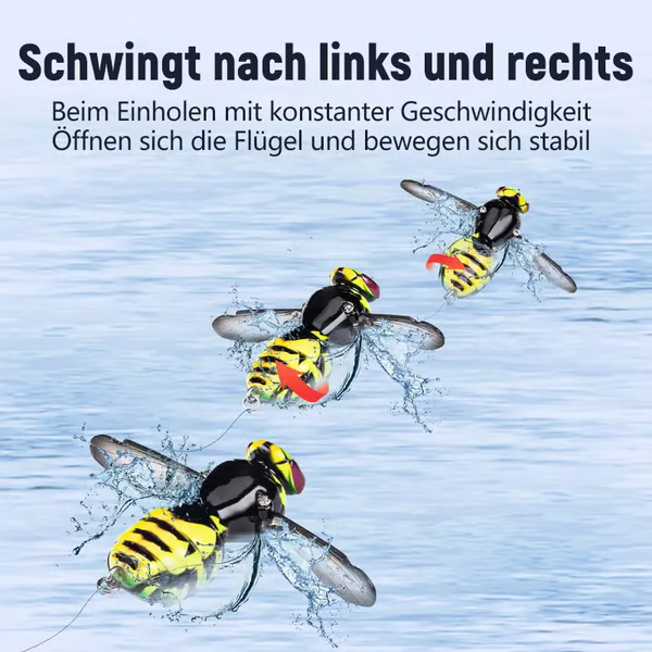 🐟Tödliche Versuchung🐝 Bionic Wasp Topwater Lure 🔥 Triggers Explosive, Violent Surface Strikes!