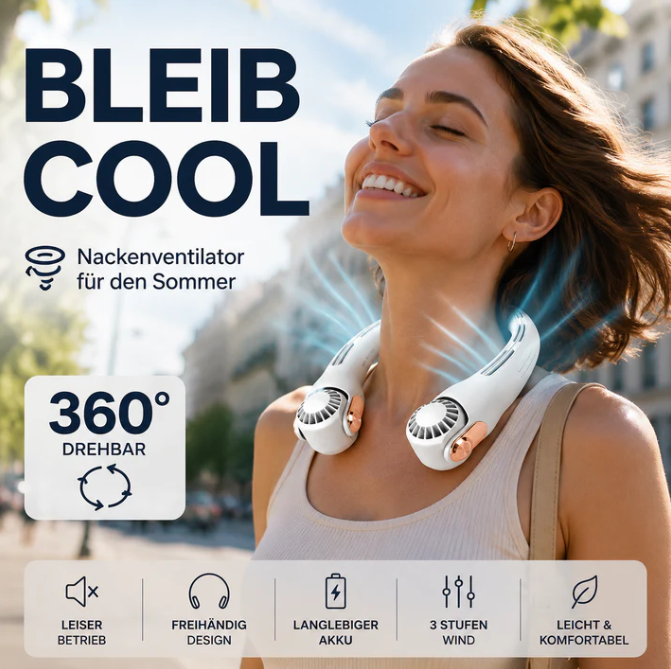 🍃🍃 50% Rabatt für eine begrenzte Dauer 🌪️ geräuscharmer für den Sommer Tragbarer Nackenlüfter