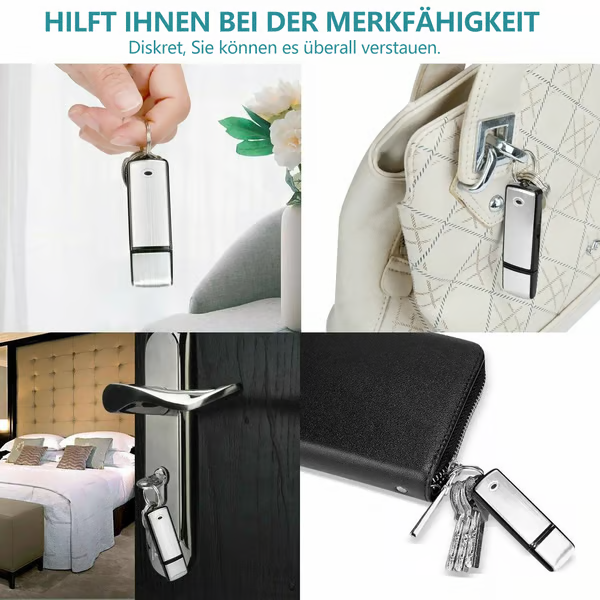 USB-Stick Sprachrekorder 2-in-1 – Sprachaktiviert, Intelligente Geräuschunterdrückung, Automatische Dateispeicherung