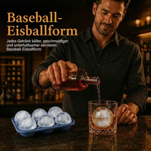 🔥Baseball-Eiswürfelform