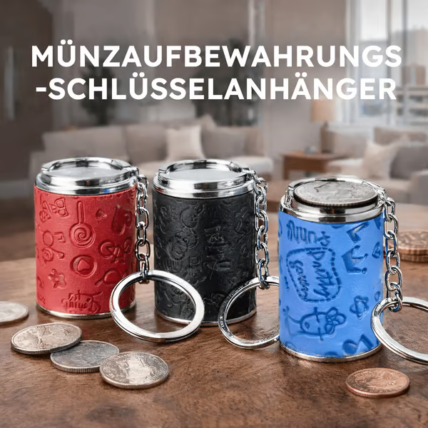 Mini-Schlüsselanhänger zur Aufbewahrung von Münzen