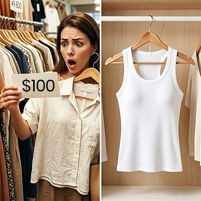 ✨Weich und bequem🔥Chicme Tanktop mit Rundhalsausschnitt, integriertem BH, gerippte Passform, lässig, bequem
