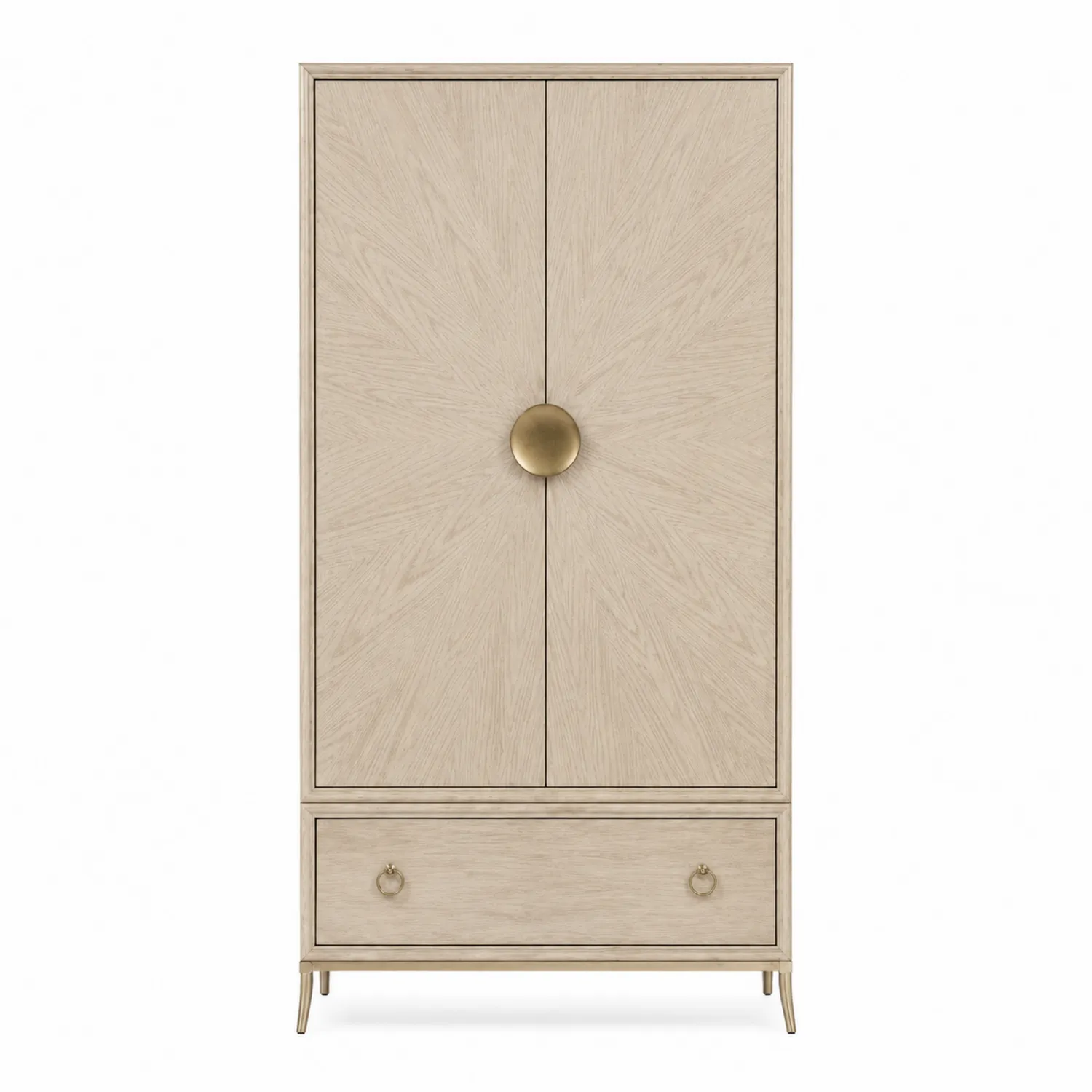 Holzschrank mit Schublade und Metallgriffen-Classicvillaa