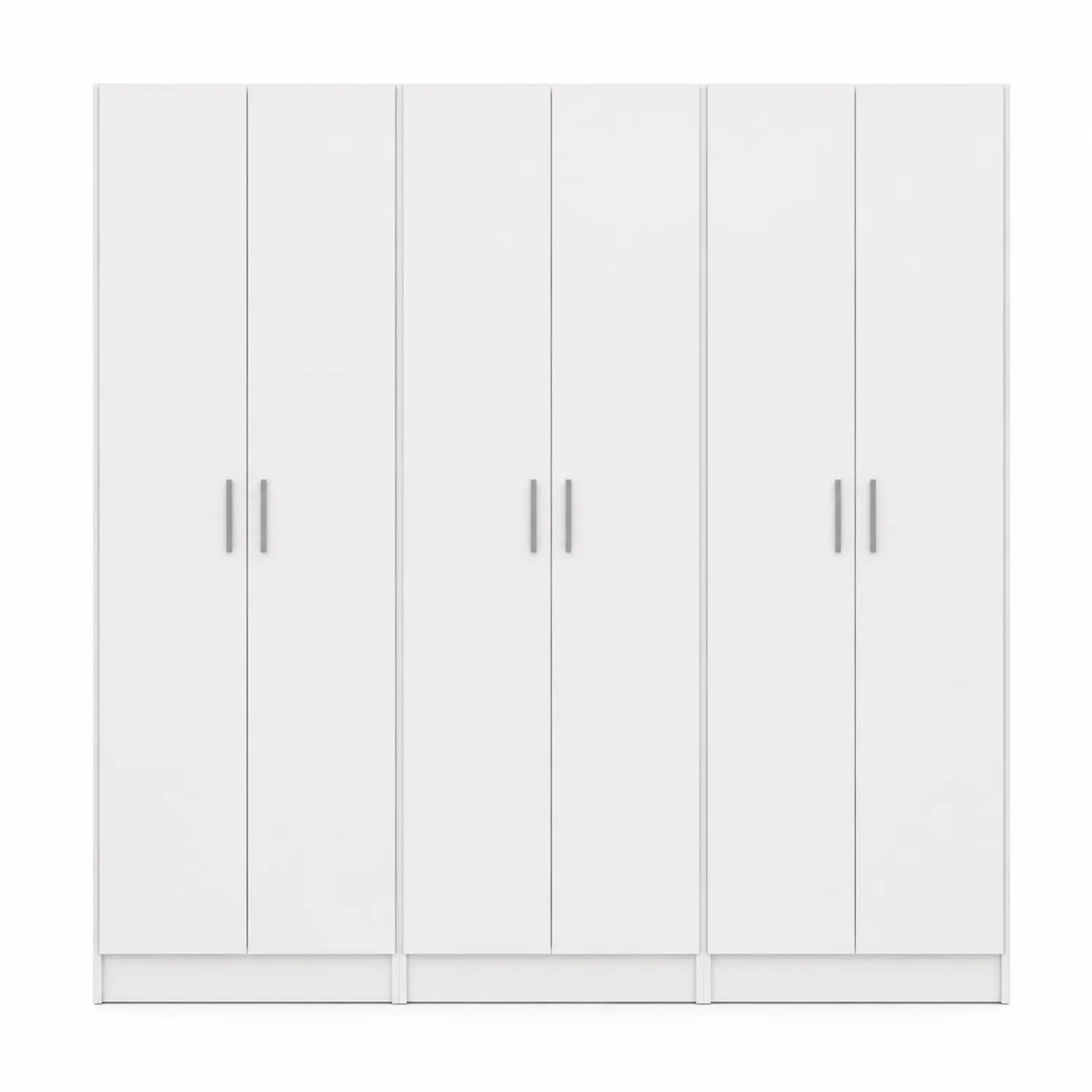 Kleiderschrank Holzwerkstoff Weiß mit 8 Türen 240x60x200cm-Classicvillaa