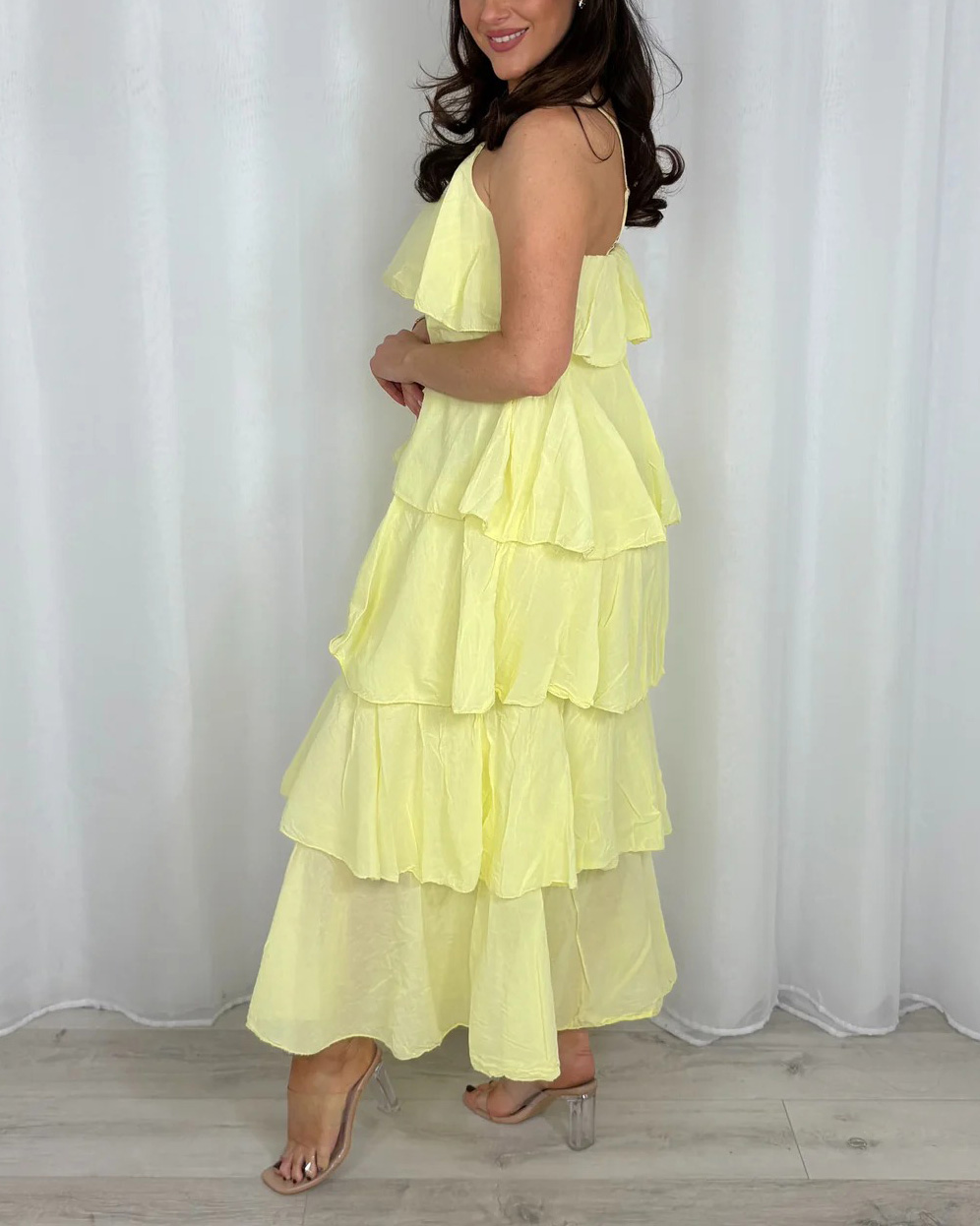 Women's Ruffle Adjustable Strap Maxi Dress (6 Colours)