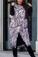 White Zebra Print