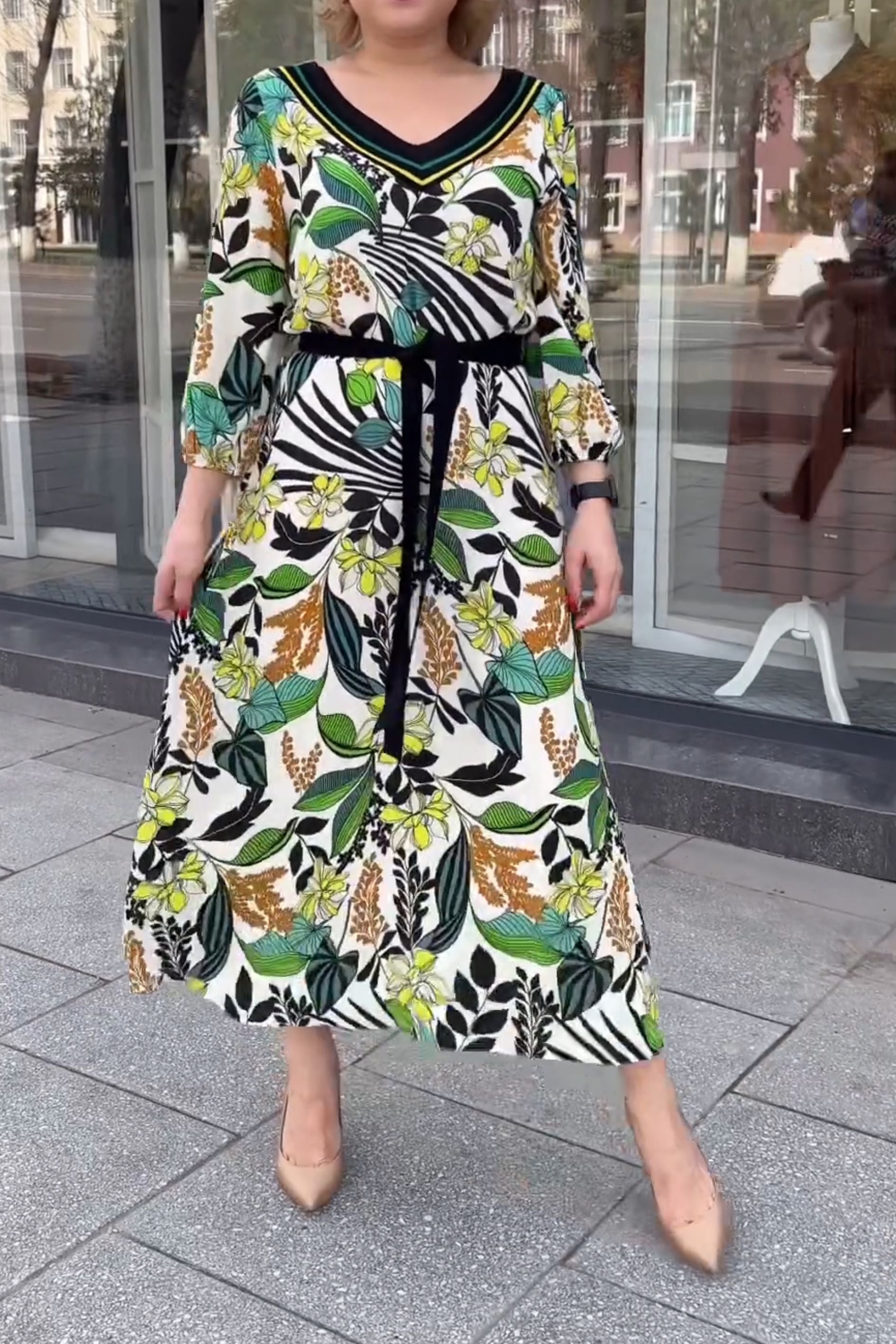 Gradient Pattern Dress