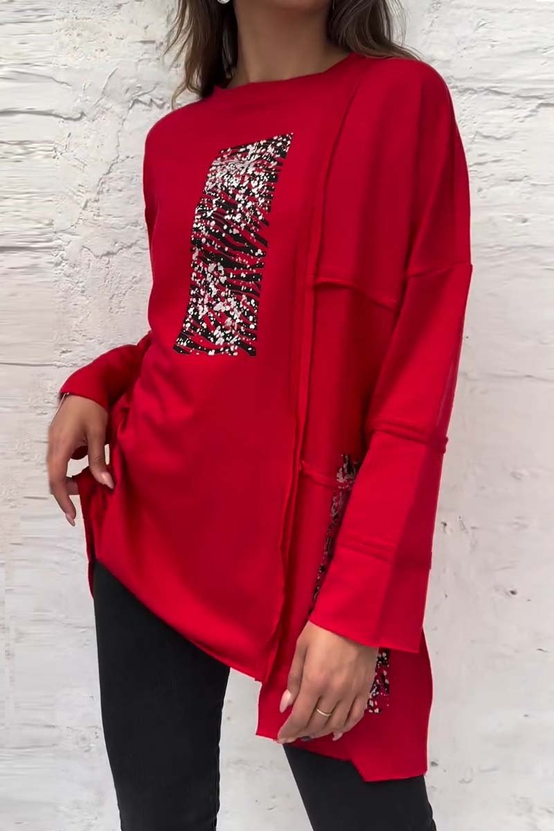 Women's Casual Hot Stamping Printed Long Sleeve T-Shirt