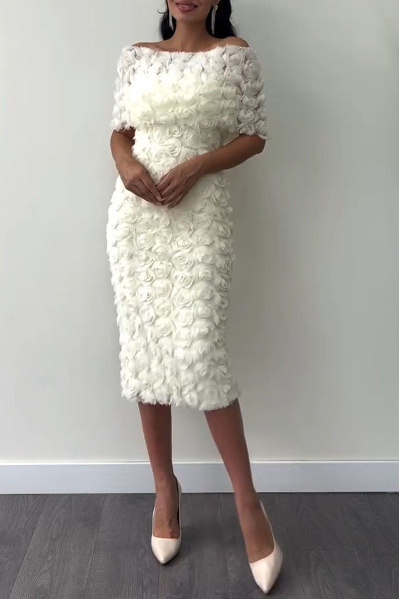 Women's Solid Color Dress with Shawl