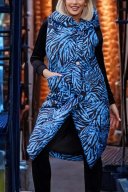 Blue Zebra Print