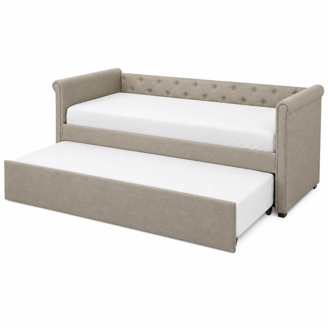Sofa Cama Nido Tapizado Beige Clasico-VirelliHome