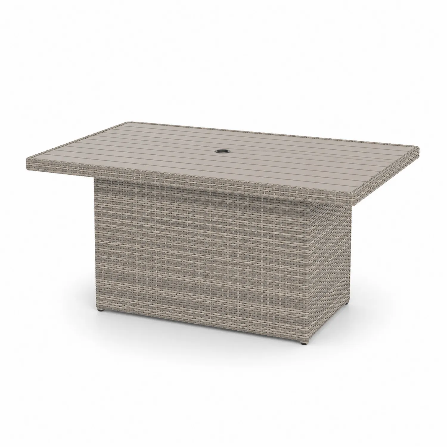 Stół ogrodowy prostokątny technorattan z blatem kompozytowym 150x90x75 cm