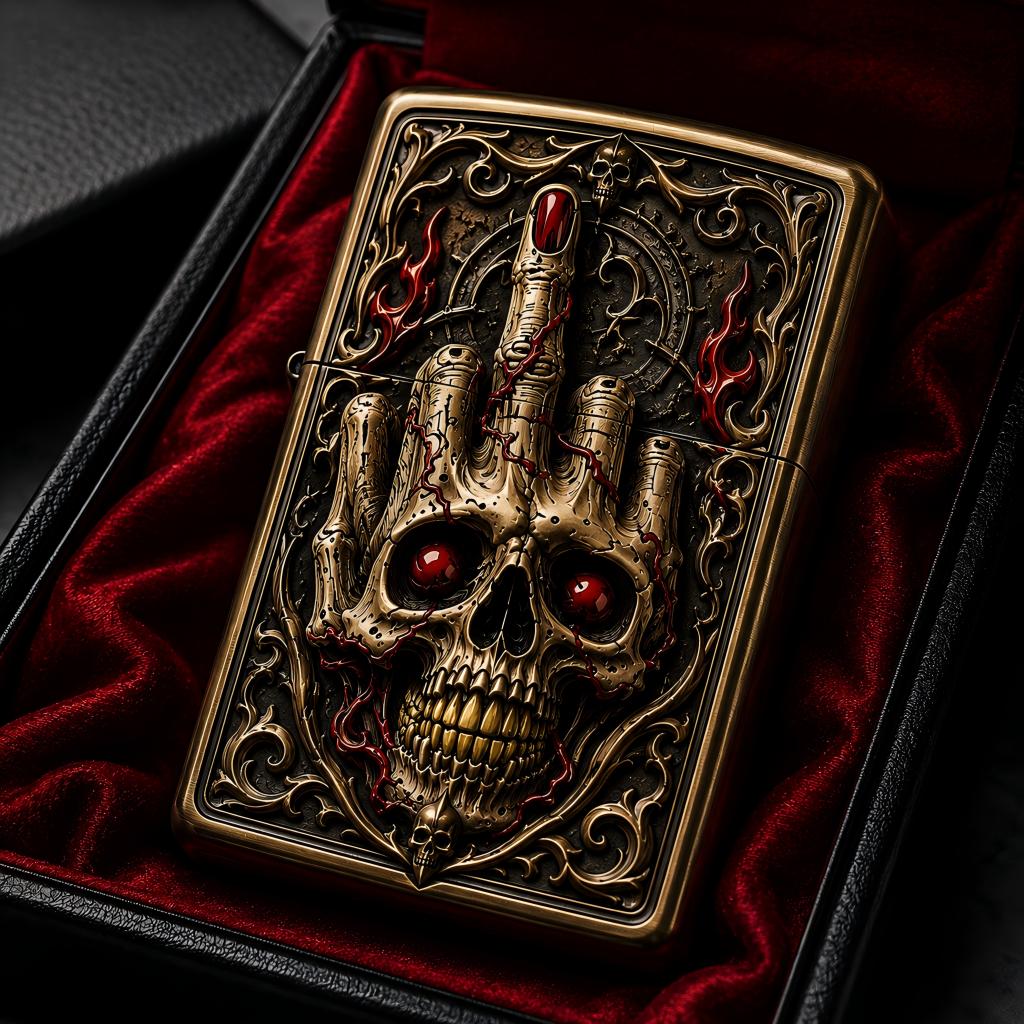 Ignite Your Attitude: 3D Skull Lighter