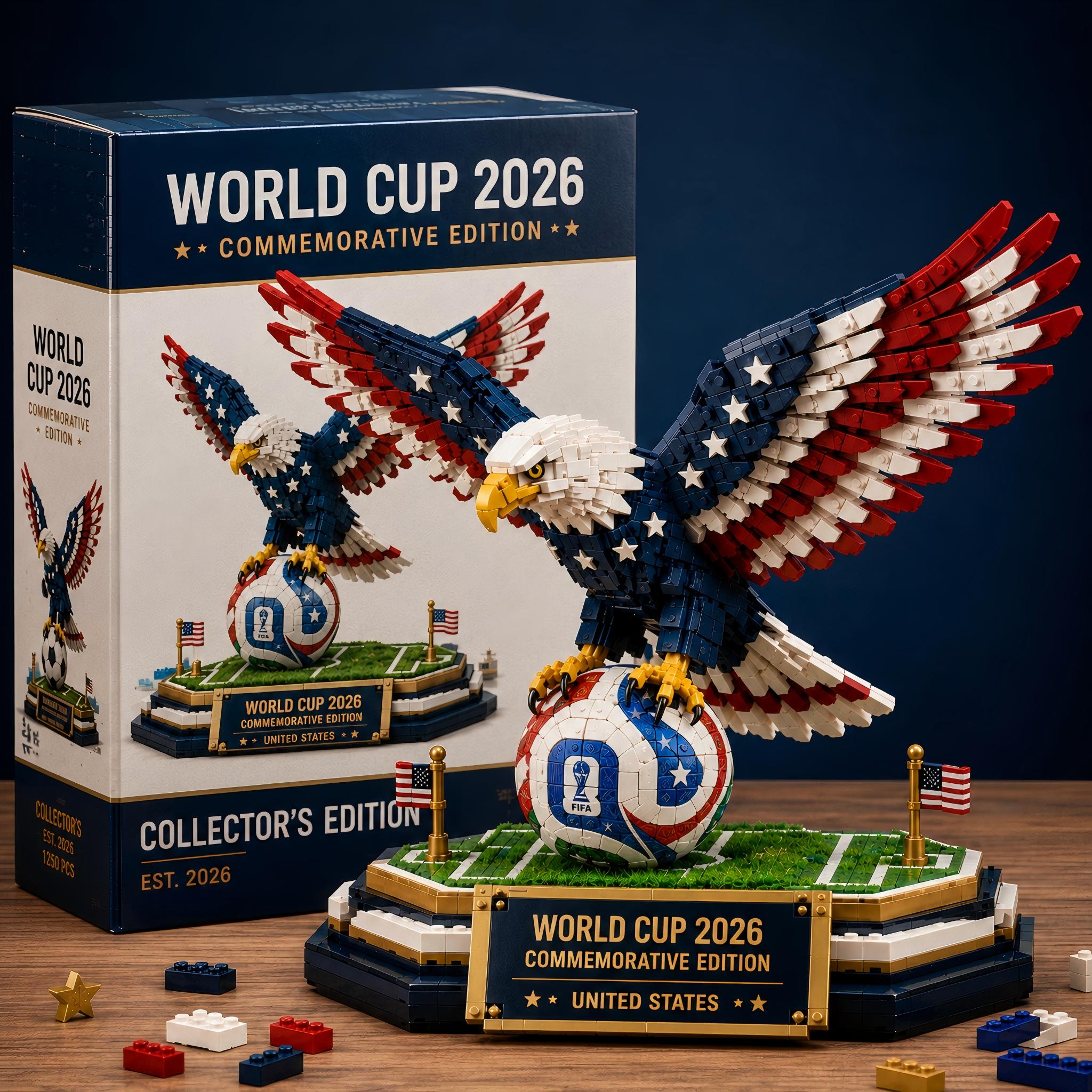 2026 World Cup USA Eagle Commemorative Building Block Set