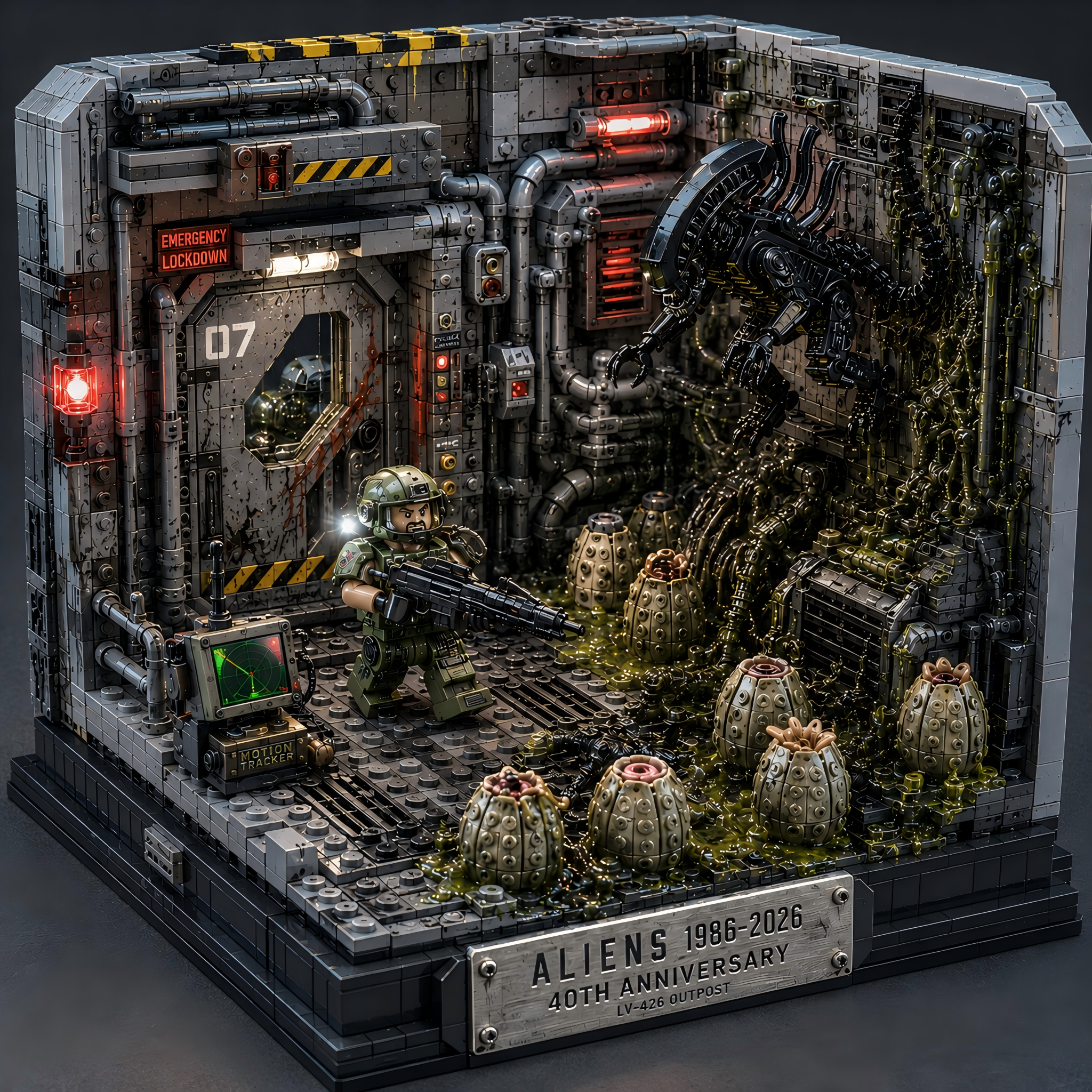 Aliens 40th Anniversary: LV-426 Outpost Diorama Block Set
