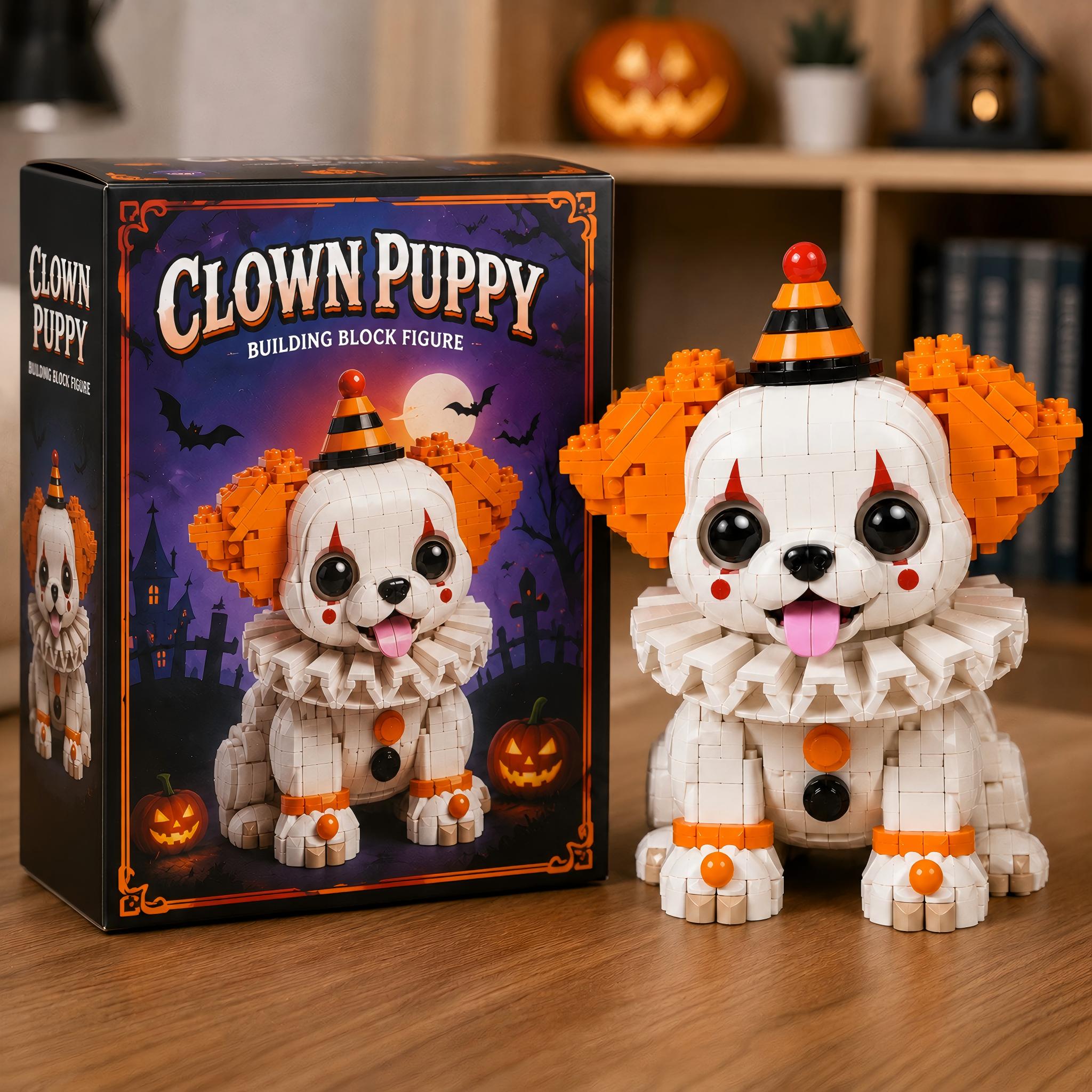 Halloween Clown Puppy DIY Building Set