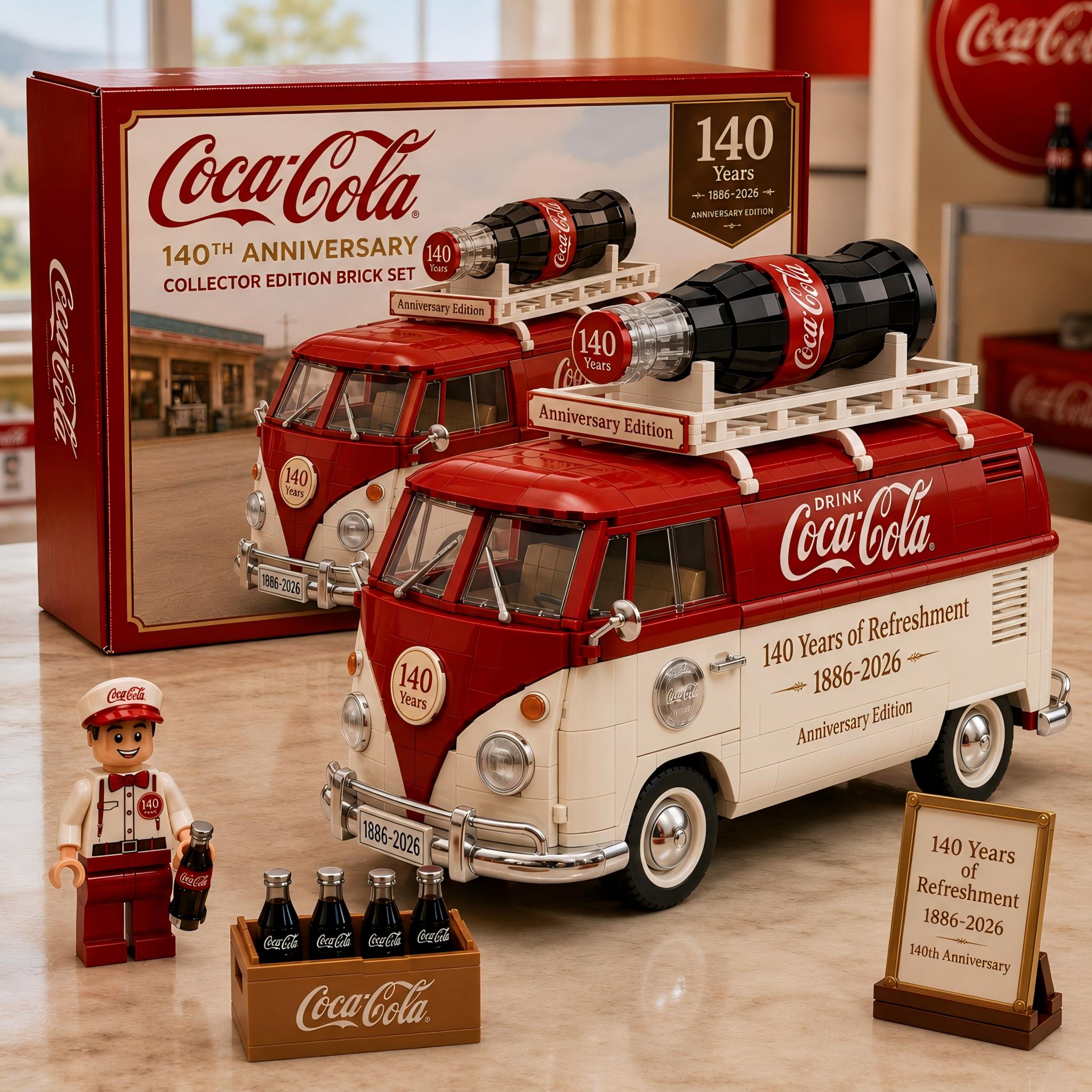 Coca-Cola 140th Anniversary Heritage Collection Brick Set