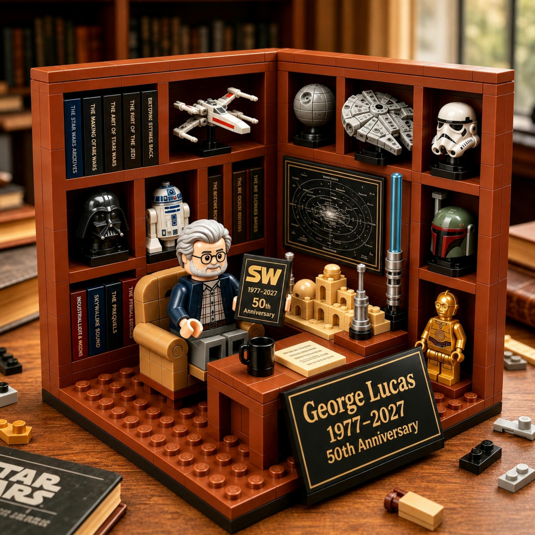 George Lucas Star Wars 50th Anniversary Building Blocks Set