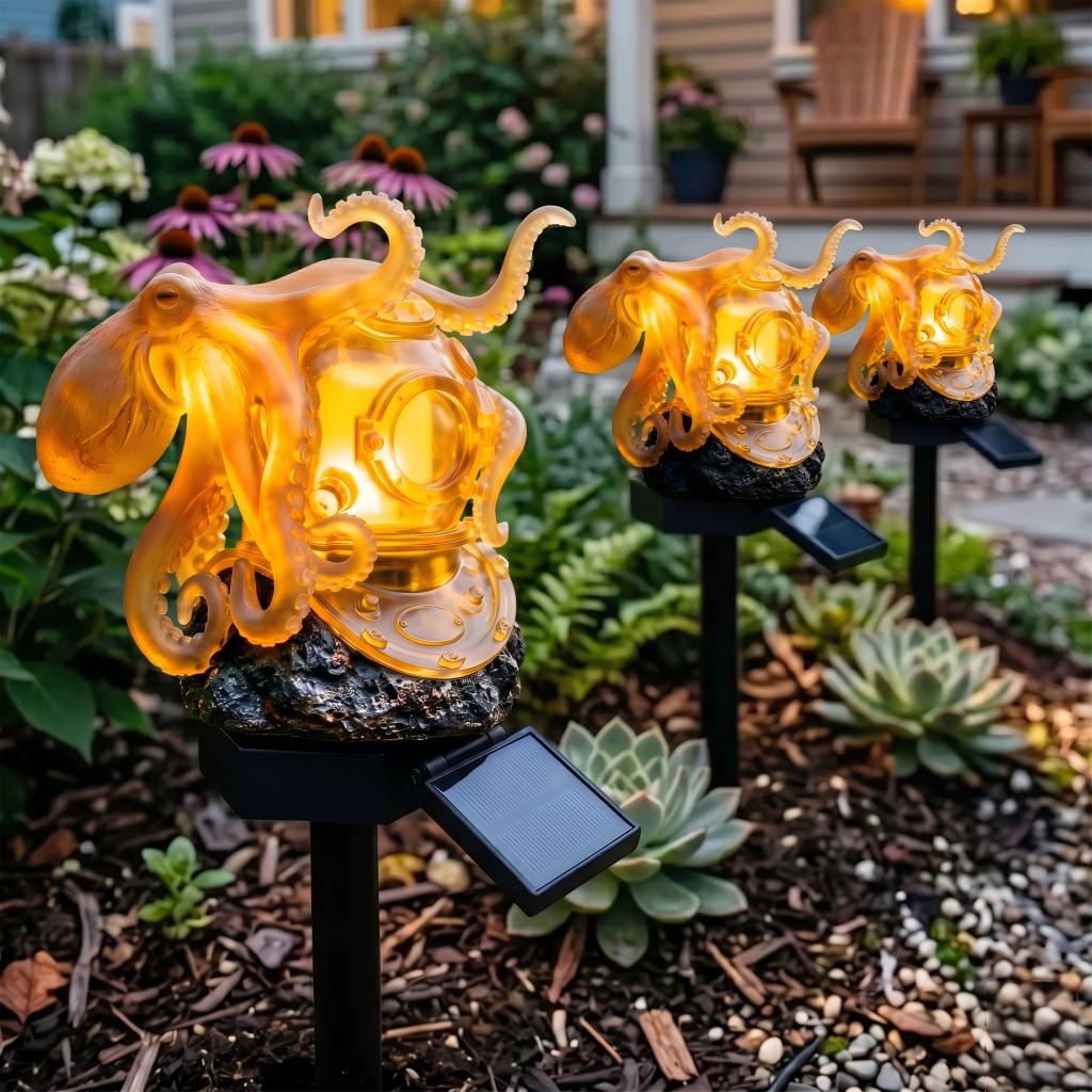 Solar Octopus Garden Light