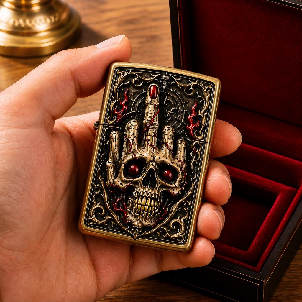 Ignite Your Attitude: 3D Skull Lighter