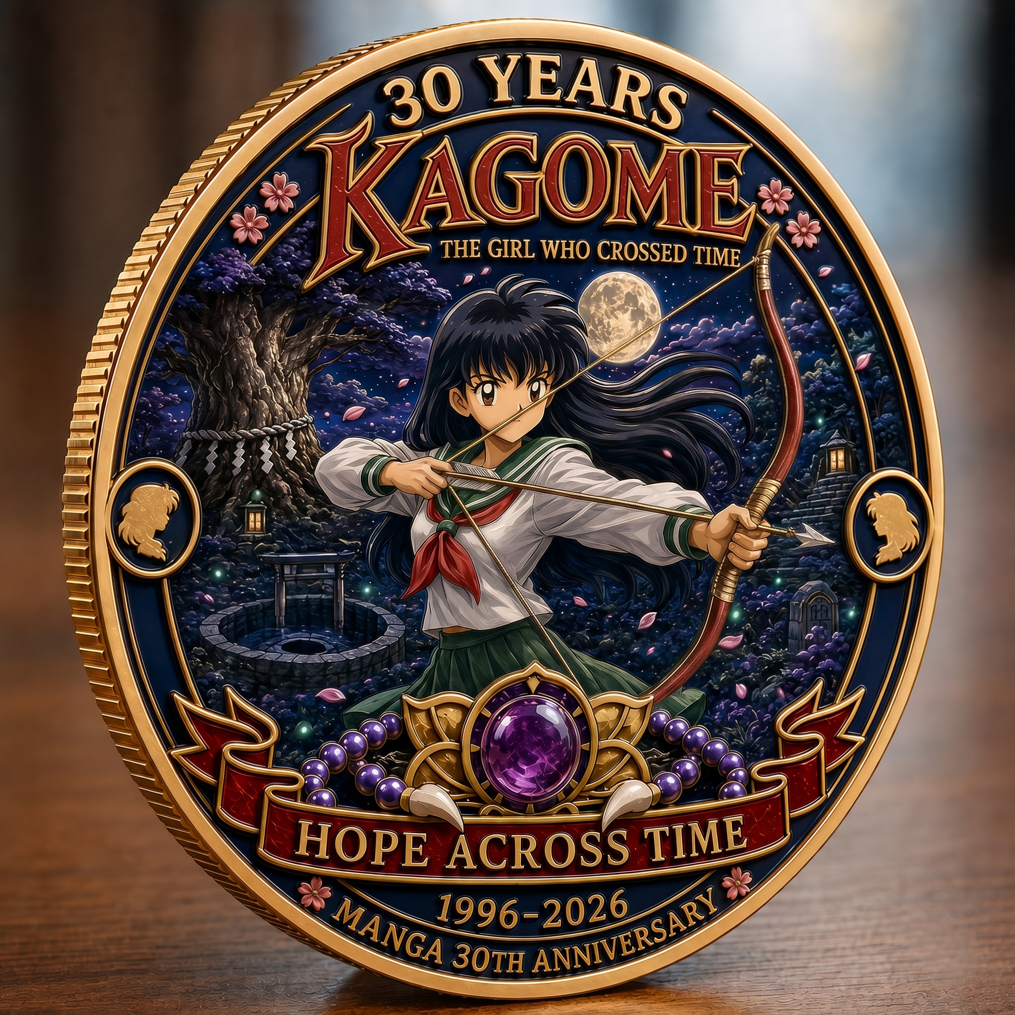Inuyasha 30th Anniversary Twin Stars Commemorative Coin Set
