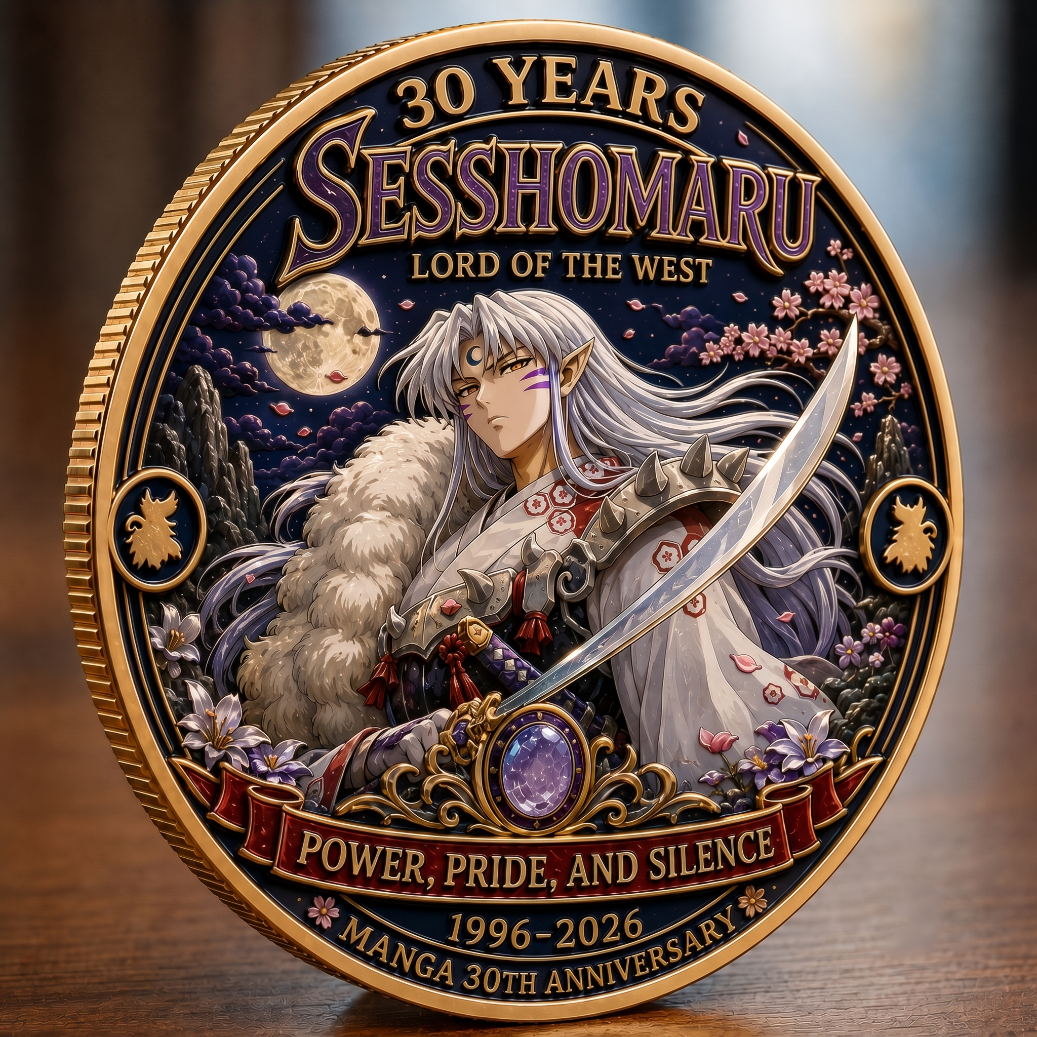 30th Anniversary Commemorative Coin of the Fated Twins Inuyasha and Sesshomaru