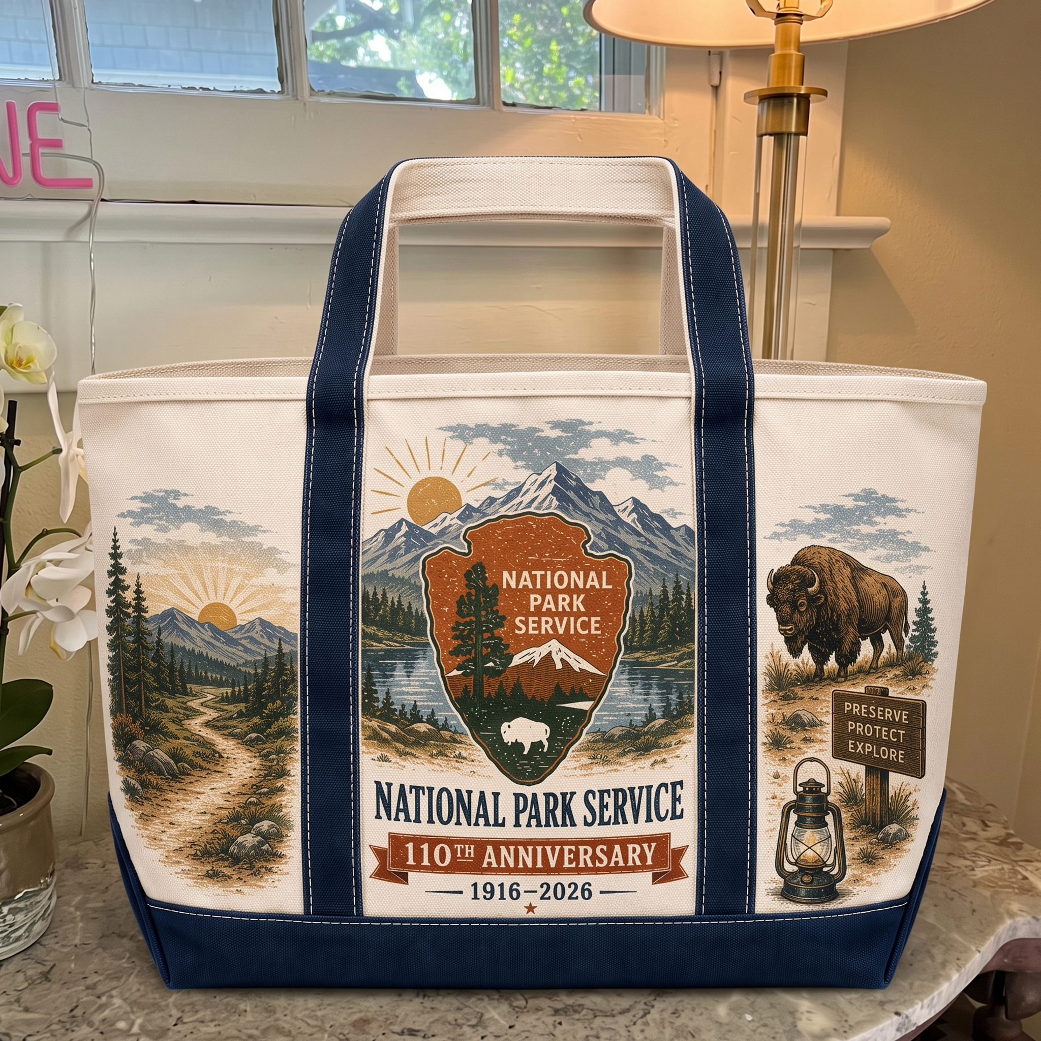 NPS 110th Anniversary Canvas Tote Bag