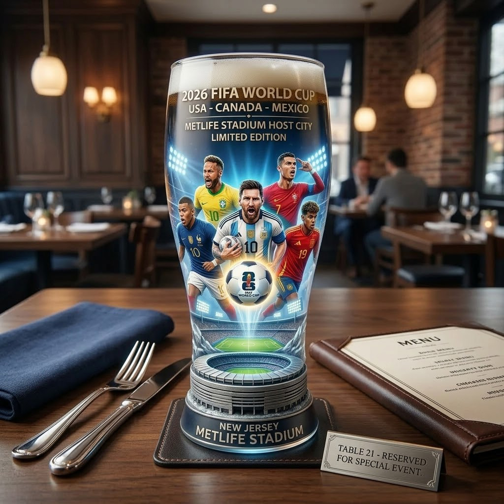 2026 FIFA World Cup Limited Edition Commemorative Glass
