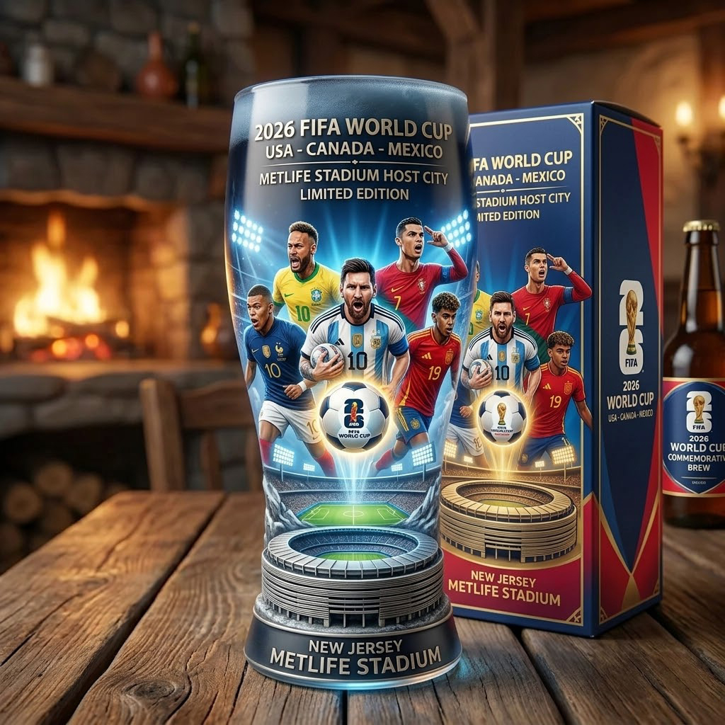 2026 FIFA World Cup Limited Edition Commemorative Glass