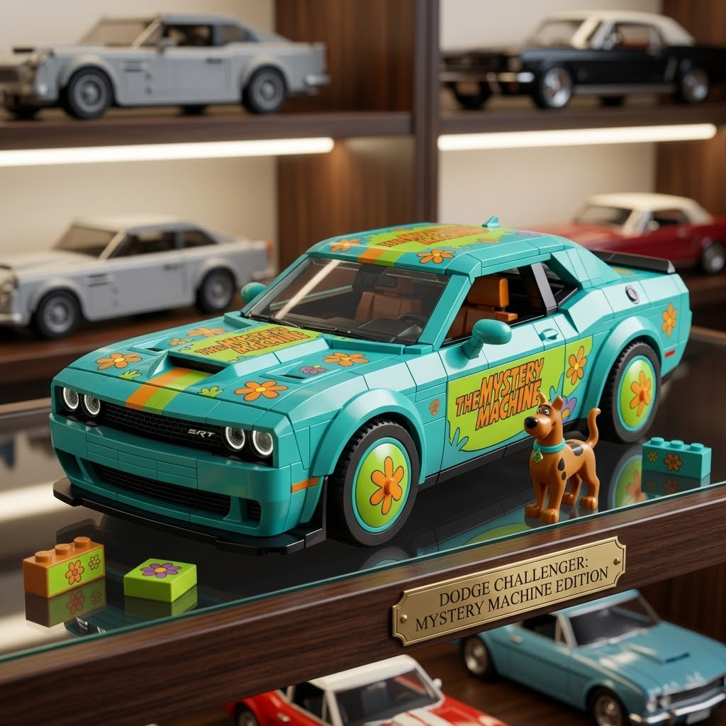 Scooby-Challenger Muscle Car Brick Kit