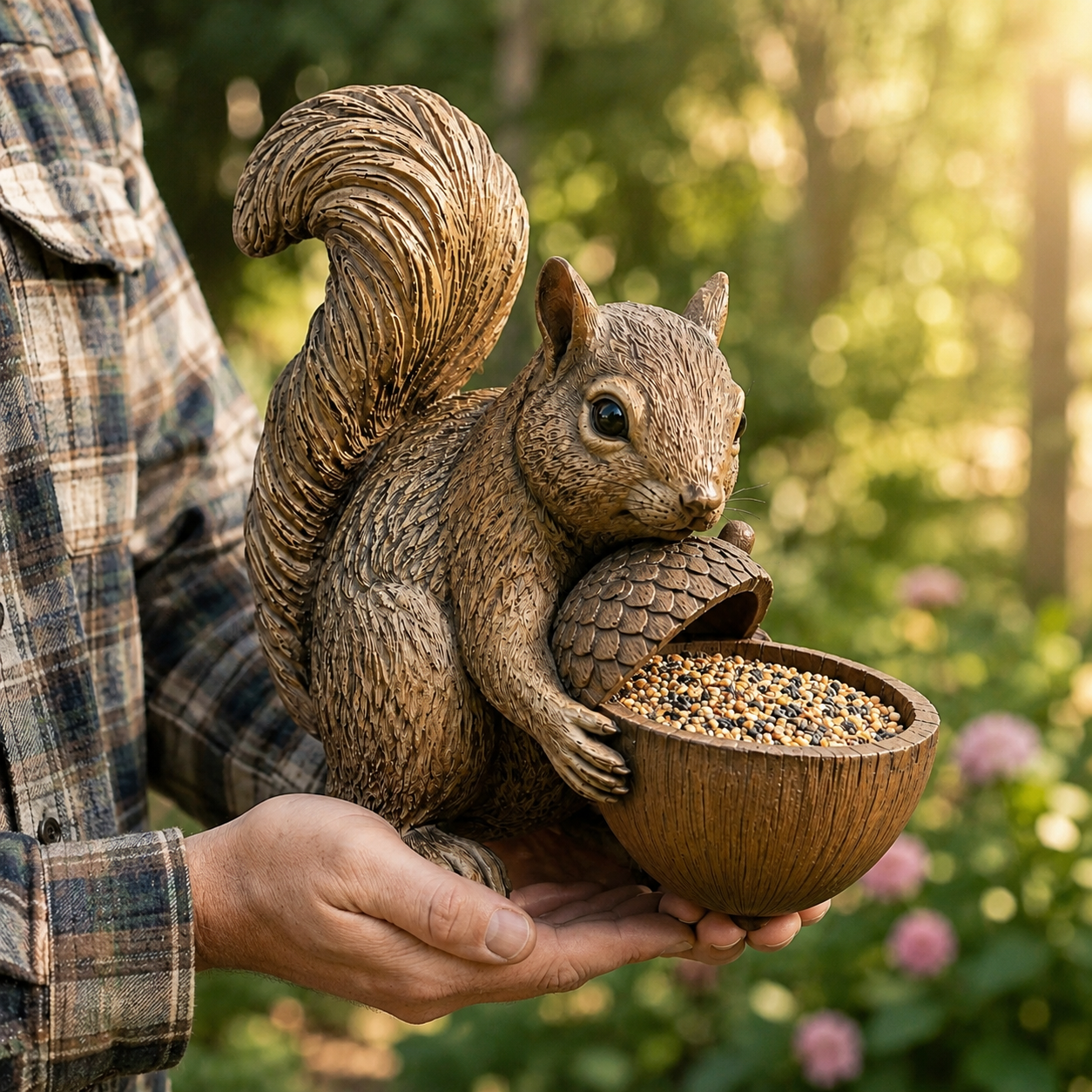 Woodland Squirrel Bird Feeder