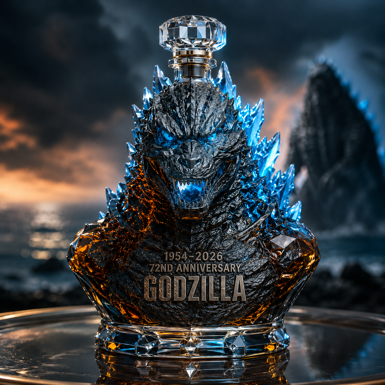 Unleash the King: Godzilla 72nd Anniversary Decanter – Heritage Edition 🦖