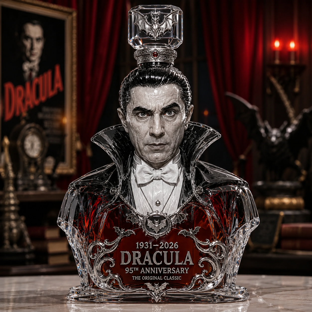 Embrace the Darkness: Dracula 95th Anniversary Decanter – Heritage Edition 🦇