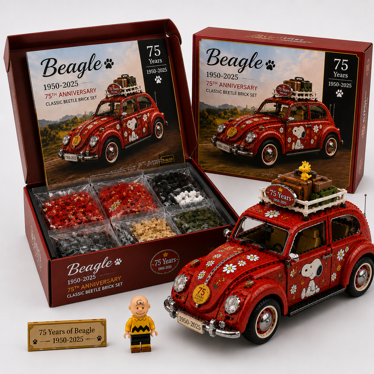Beagle 75th Anniversary Classic Beetle Brick Set