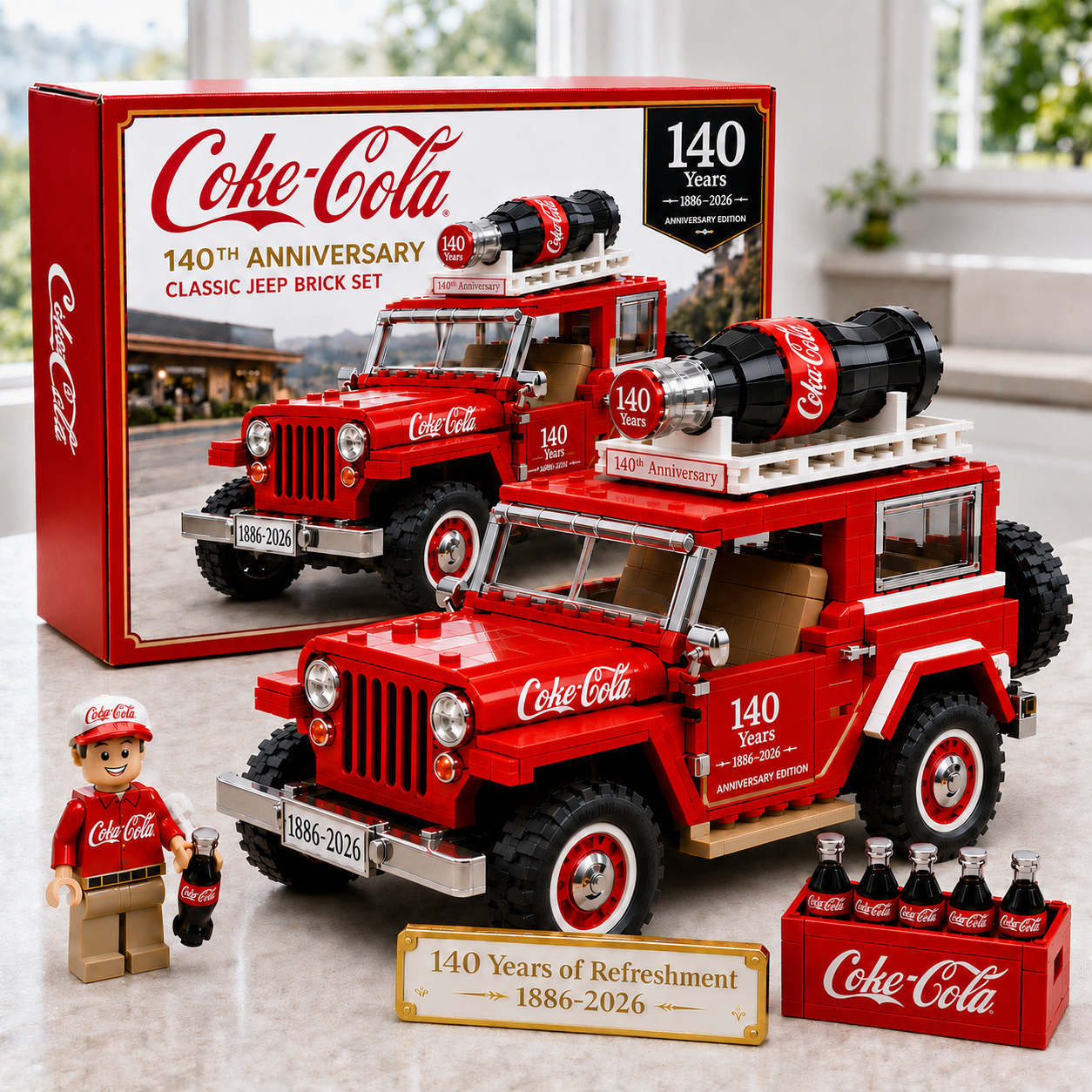 140th Anniversary Retro Coke Off-Roader Brick Set