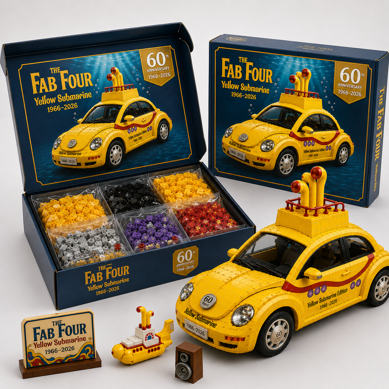 The Fab Four: Yellow Submarine 60th Anniversary Building Set