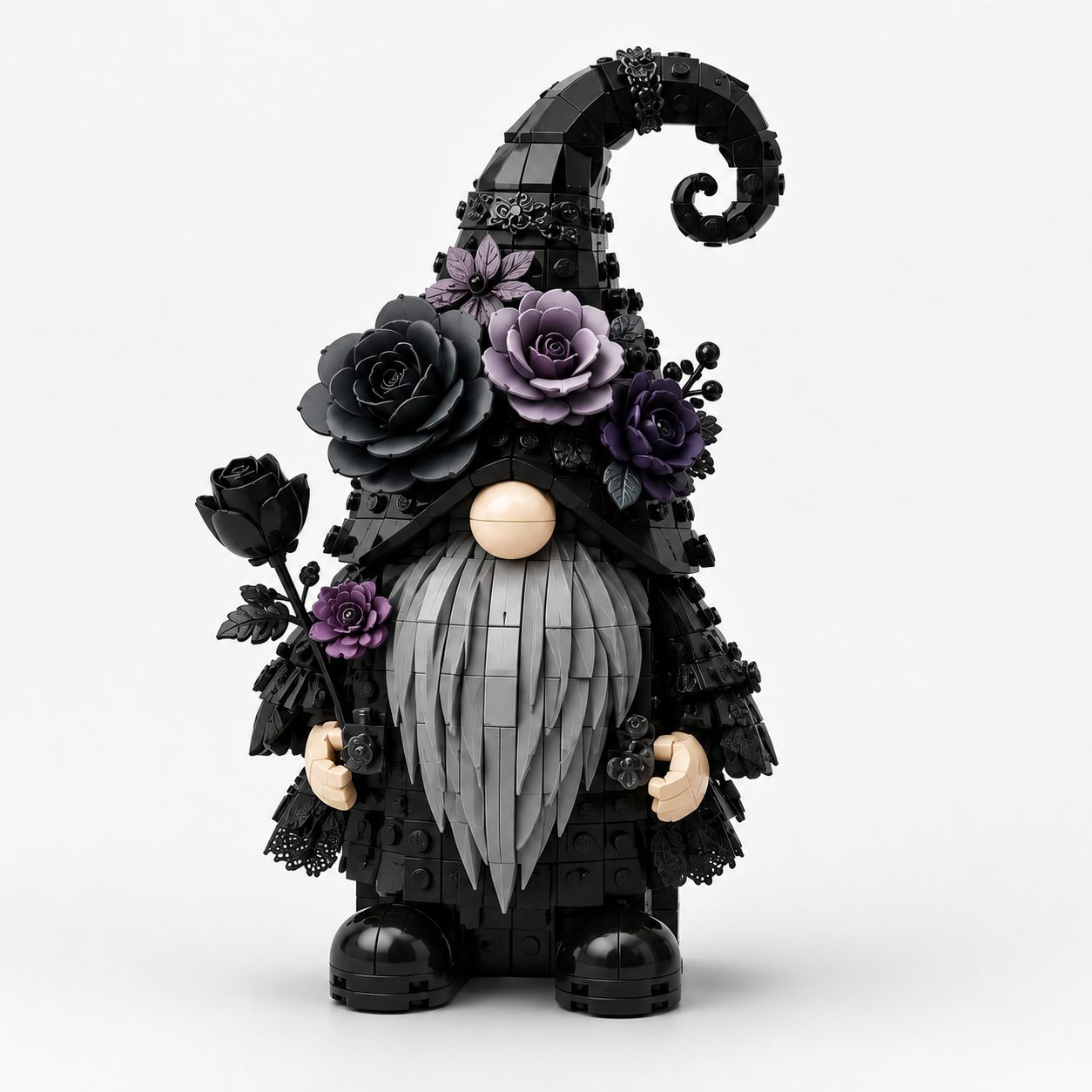 Gothic Rose Gnome Building Block Set