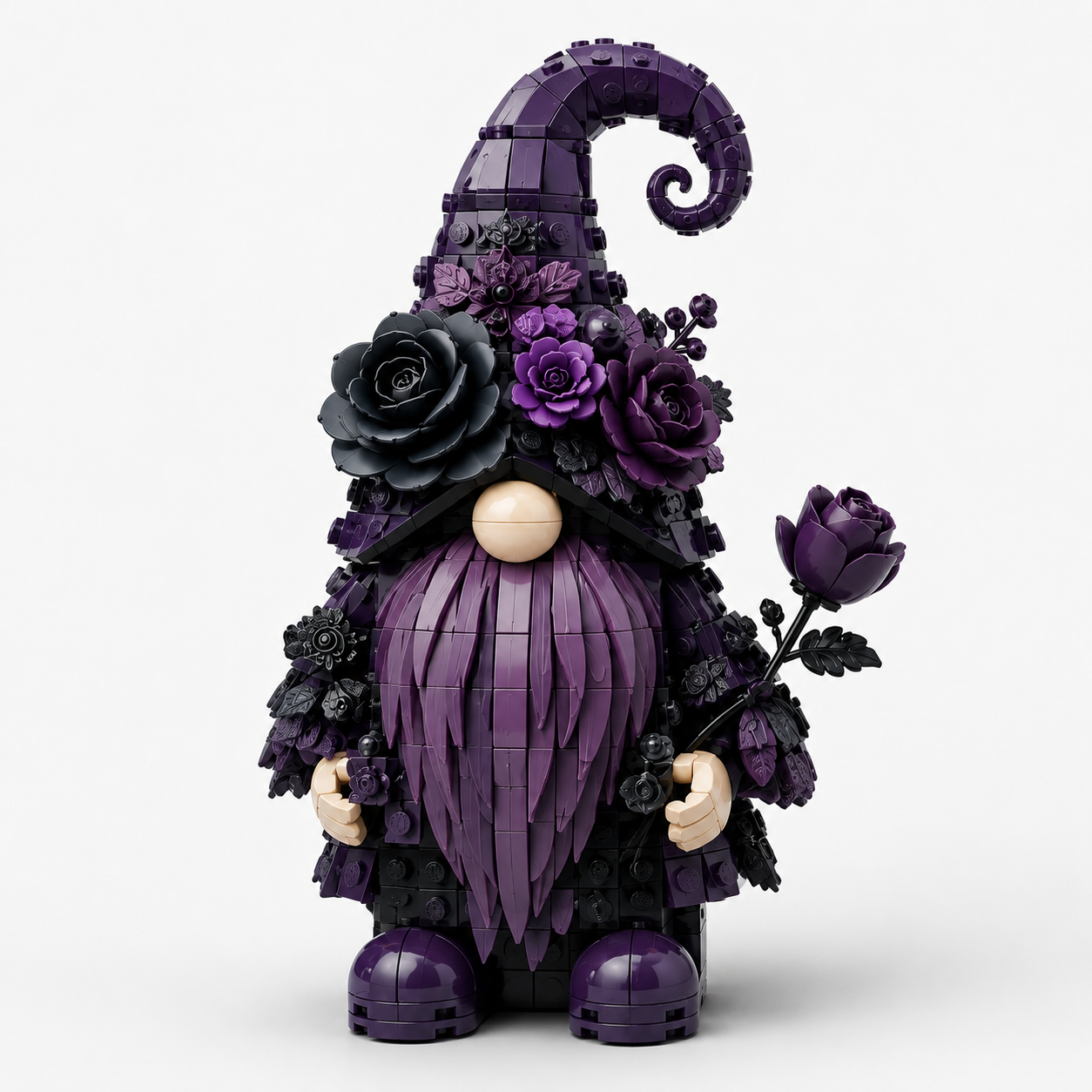 Gothic Rose Gnome Building Block Set
